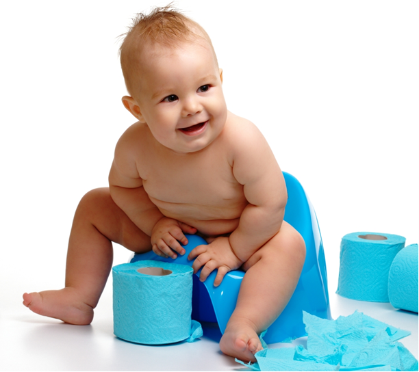 l'enfant est allé au pot 