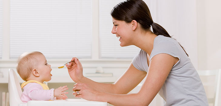 Exemple de menu pour l'enfant dans 6,7-10 mois