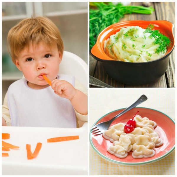 Exemple de menu pour l'enfant dans 6,7-10 mois