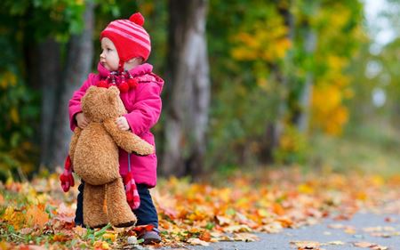 Enfants sur une photo de marche