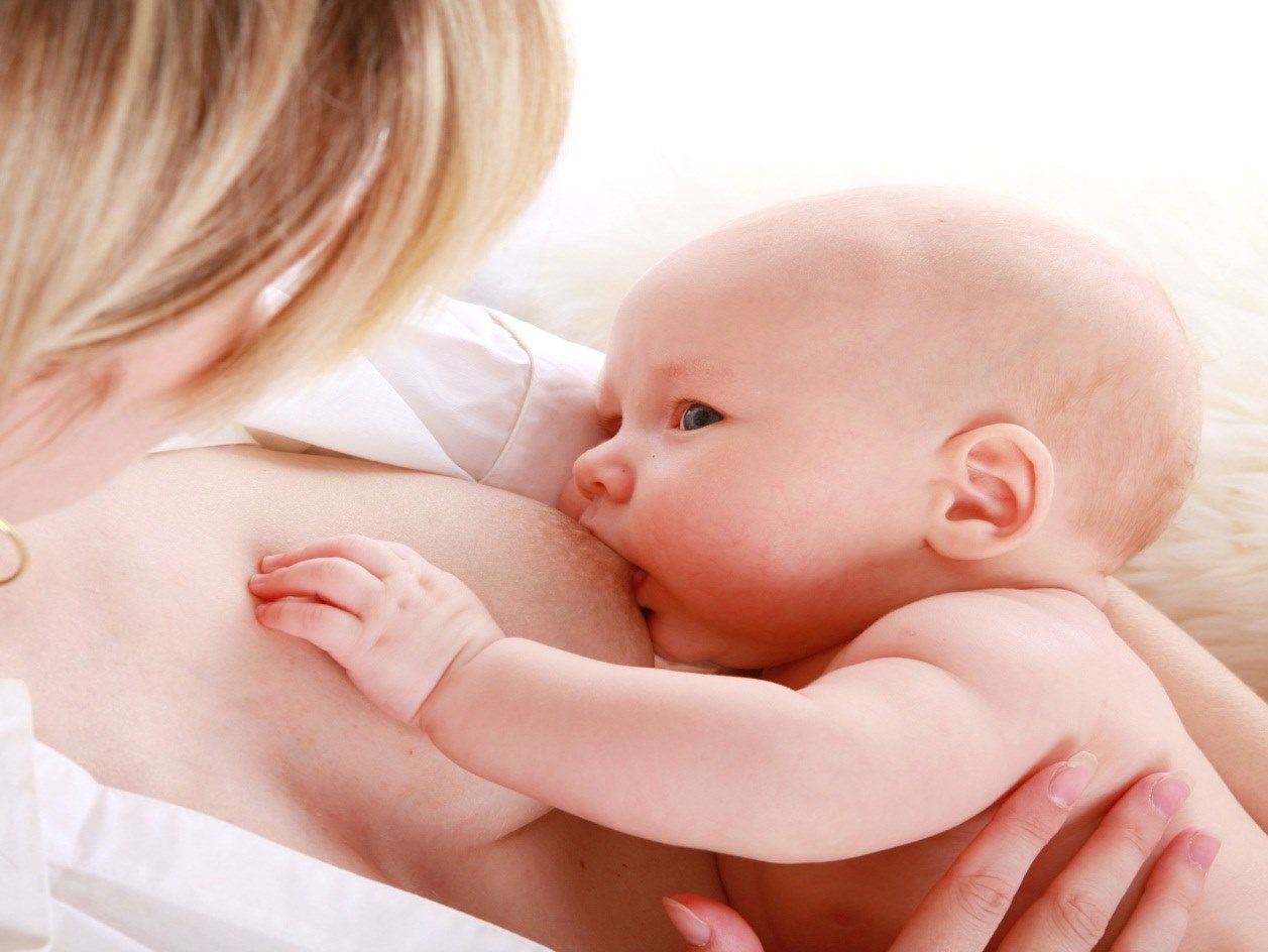 maman nourrit le bébé