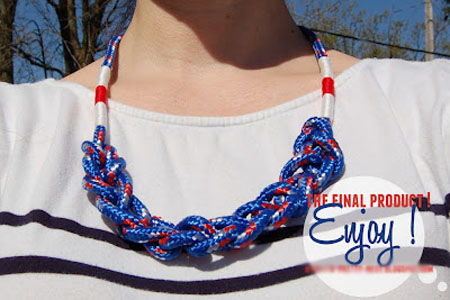 Grand collier de corde de sécurité