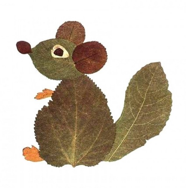 Applique de feuilles d'automne pour la maternelle et 1-2 classes d'école, master classes avec photo et vidéo