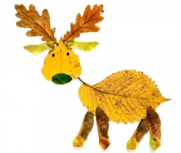 Applique de feuilles d'automne pour la maternelle et 1-2 classes d'école, master classes avec photo et vidéo