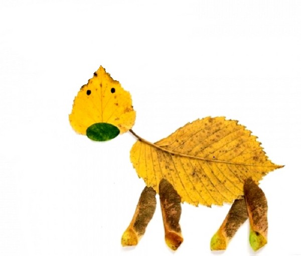 Applique de feuilles d'automne pour la maternelle et 1-2 classes d'école, master classes avec photo et vidéo