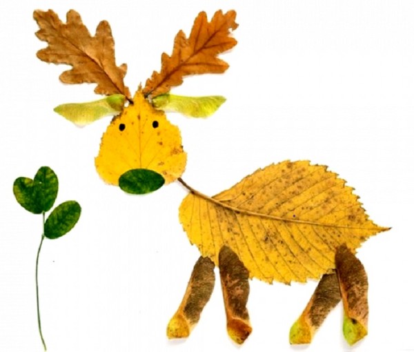 Applique de feuilles d'automne pour la maternelle et 1-2 classes d'école, master classes avec photo et vidéo