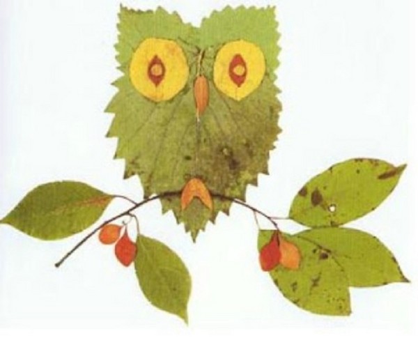 Applique de feuilles d'automne pour la maternelle et 1-2 classes d'école, master classes avec photo et vidéo