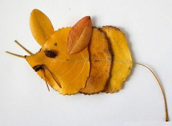 Applique de feuilles d'automne pour la maternelle et 1-2 classes d'école, master classes avec photo et vidéo