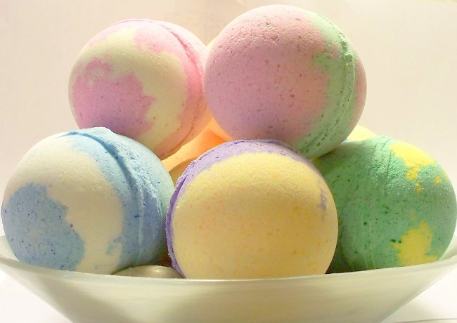 Bombe pour un bain pour le Jour des Amoureux