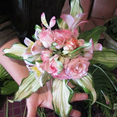 Bouquet de fleurs avec ses propres mains