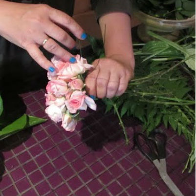 Bouquet de fleurs avec ses propres mains