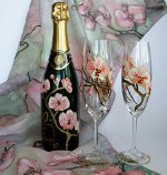Decoupage de bouteilles de champagne