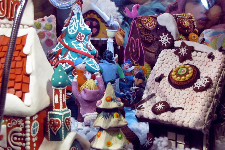 Artisanat pour enfants en pâte à modeler pour la nouvelle année: photo-classe