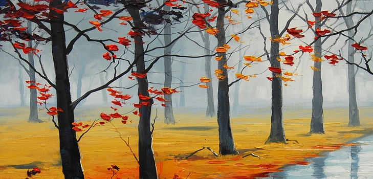 Dessin sur le thème "Automne": cours de maître avec des crayons et des peintures pour les classes de maternelle et d'école 1-5