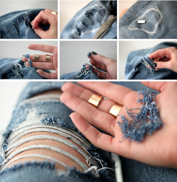 Comment faire des jeans avec des éraflures ou des jeans déchirés