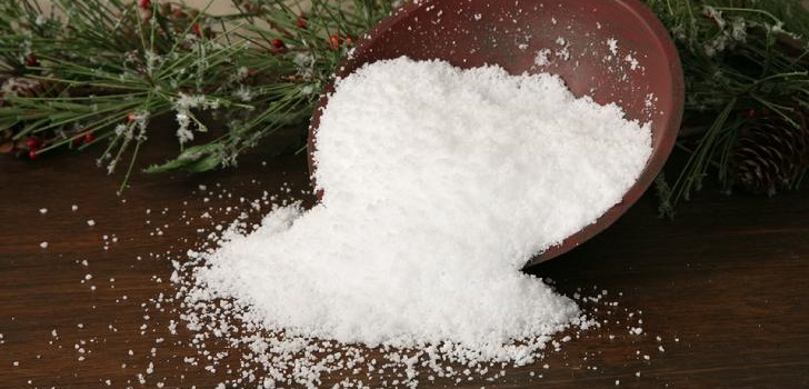 Neige artificielle avec ses propres mains