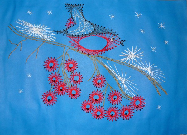 Broderie isonite selon les schémas pour les débutants
