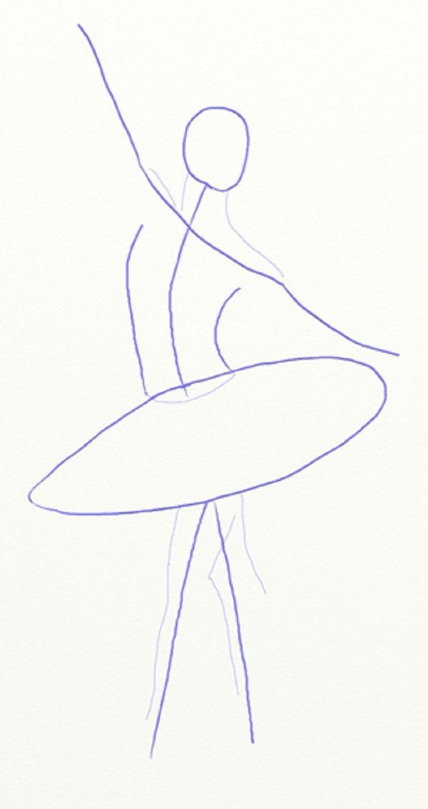 Comment dessiner une ballerine facilement et simplement