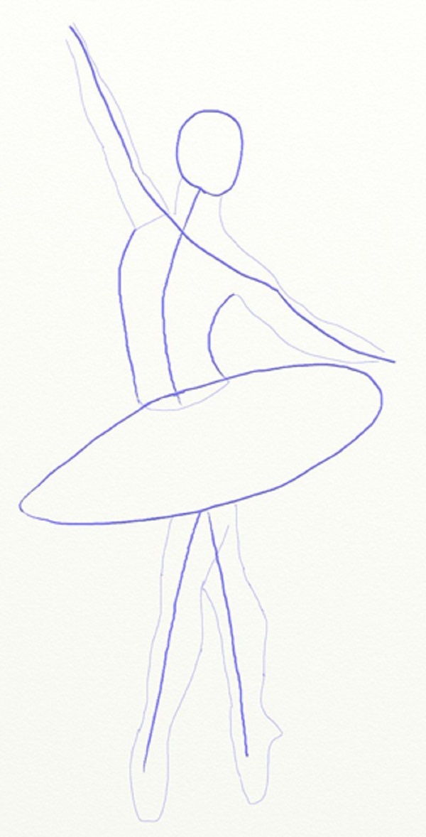 Comment dessiner une ballerine facilement et simplement