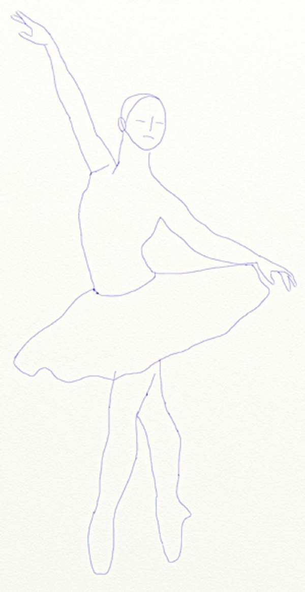 Comment dessiner une ballerine facilement et simplement