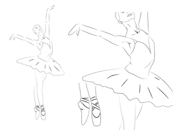 Comment dessiner une ballerine facilement et simplement