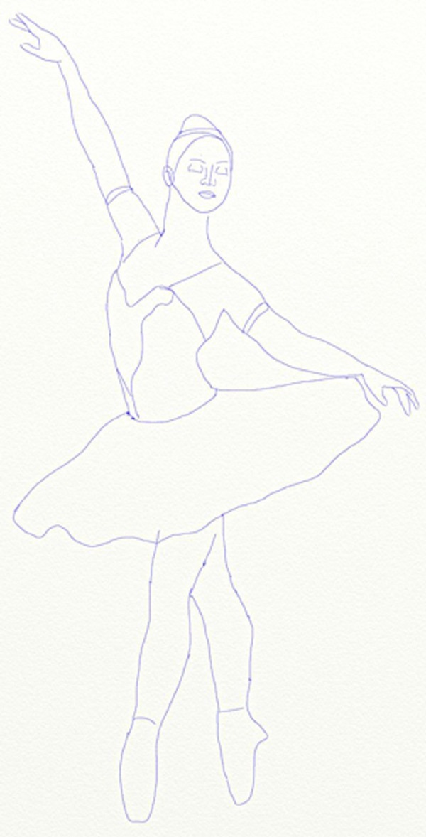 Comment dessiner une ballerine facilement et simplement