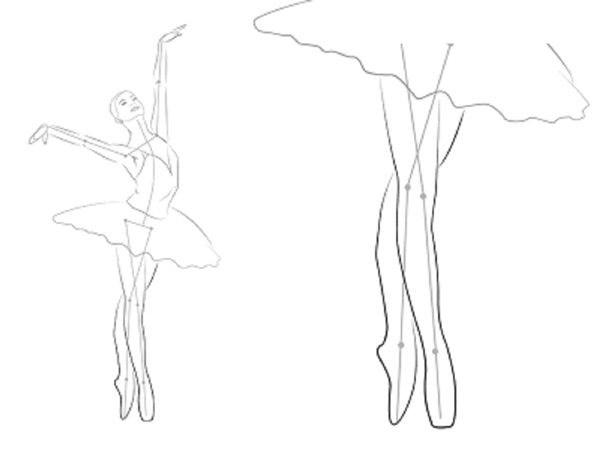 Comment dessiner une ballerine facilement et simplement