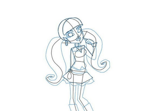 Comment dessiner Claudine Woolf du "Monster High"?