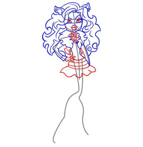 Comment dessiner Claudine Woolf du "Monster High"?