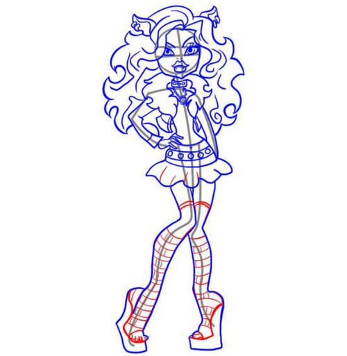 Comment dessiner Claudine Woolf du "Monster High"?