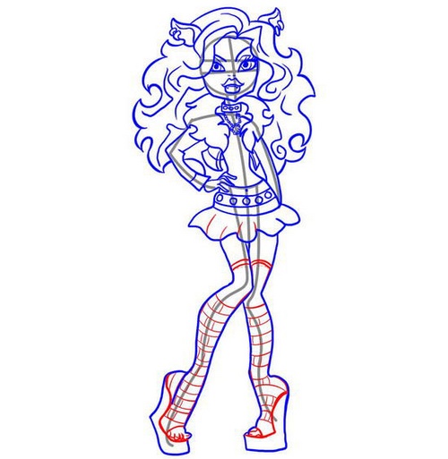 Comment dessiner Claudine Woolf du "Monster High"?