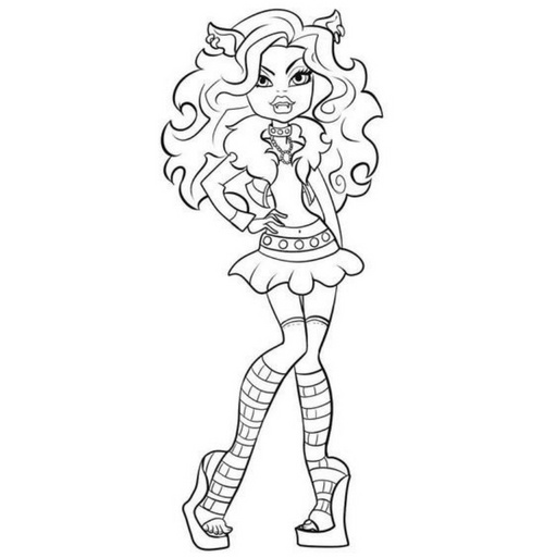 Comment dessiner Claudine Woolf du "Monster High"?