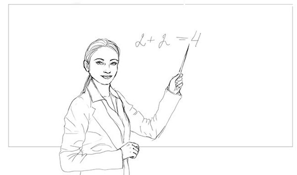 Comment dessiner une école, les enseignants