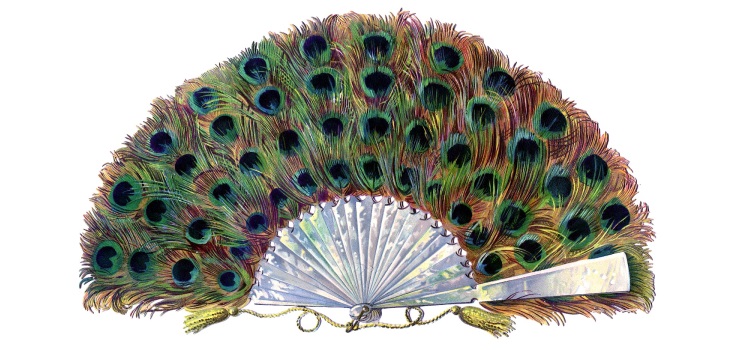 Paon fabuleux fait de papier de couleur
