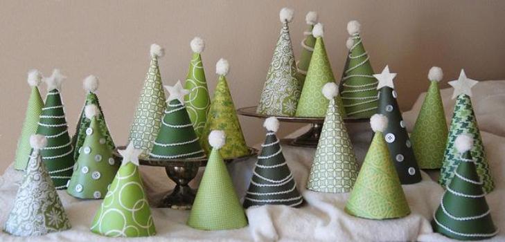 Arbres de Noël en carton