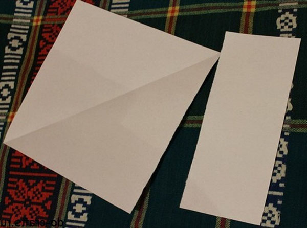 Enveloppe de papier A4 avec vos propres mains