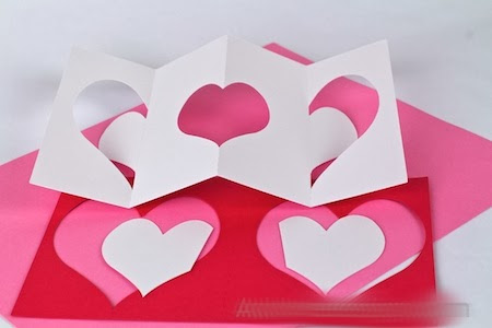 Nous faisons une belle valentine volumétrique le 14 février - une classe de maître avec une photo