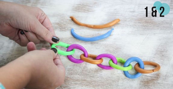 Comment faire un collier d'argile polymère propres mains
