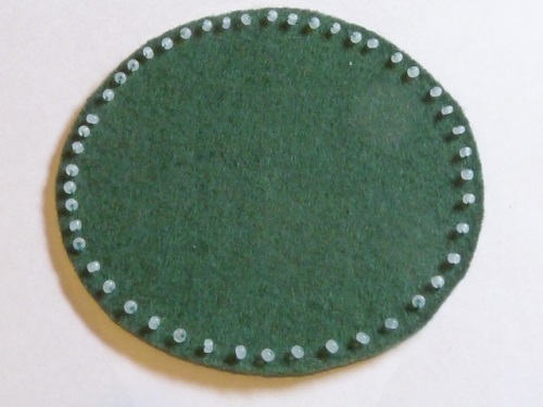 Broche hibou de feutre