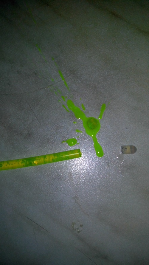 Liquide lumineux à la maison