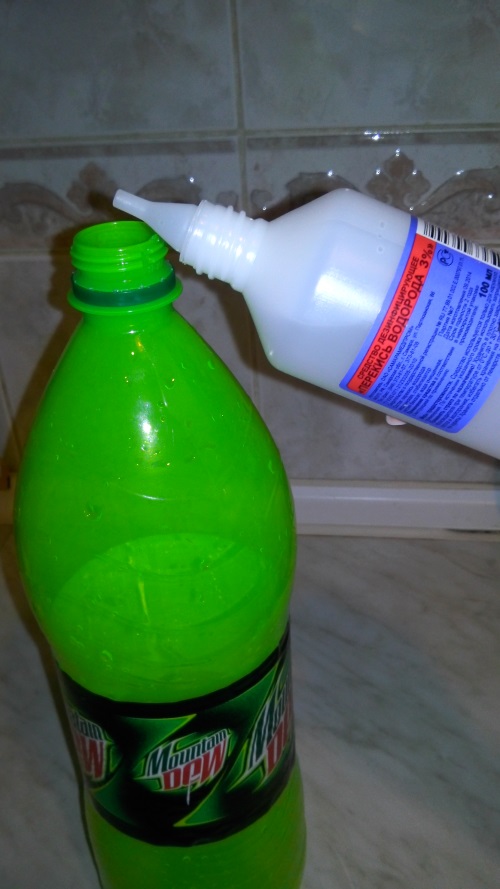 Liquide lumineux à la maison