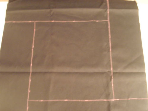 Redressez votre tissu avec la craie de tailleur
