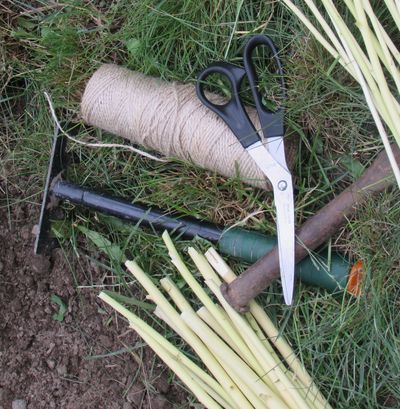 Lit de la fleur de la vigne avec vos propres mains