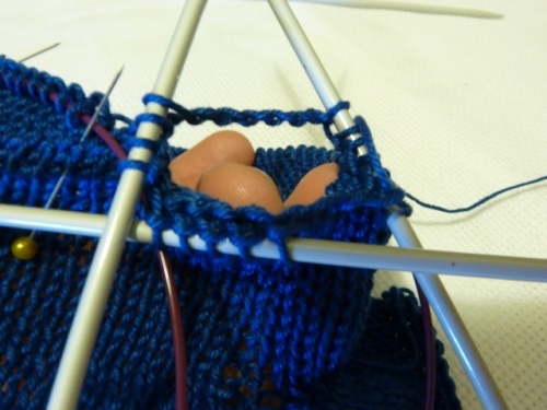 Gants d'été pour hommes sans doigts avec des aiguilles à tricoter