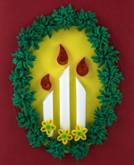 L'artisanat du Nouvel An en papier. Quilling