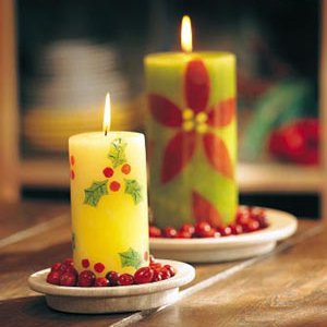 Bougies du Nouvel An avec leurs propres mains
