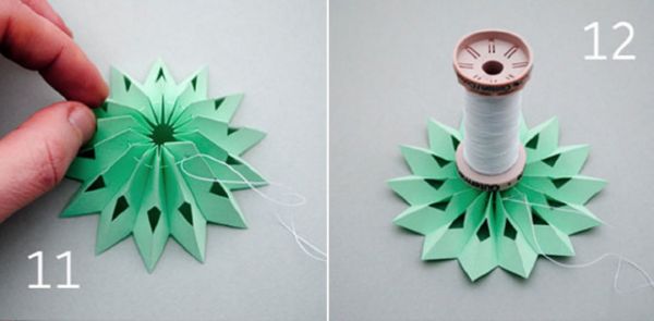 Beaux flocons de neige pour la nouvelle année 2017 avec leurs propres mains de papier - diagrammes et photos en plusieurs étapes. Cours de maître pour les enfants sur de grands flocons de neige en technique origami