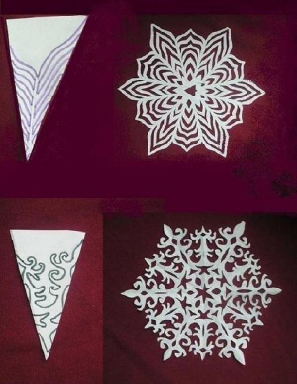 Beaux flocons de neige pour la nouvelle année 2017 avec leurs propres mains de papier - diagrammes et photos en plusieurs étapes. Cours de maître pour les enfants sur de grands flocons de neige en technique origami