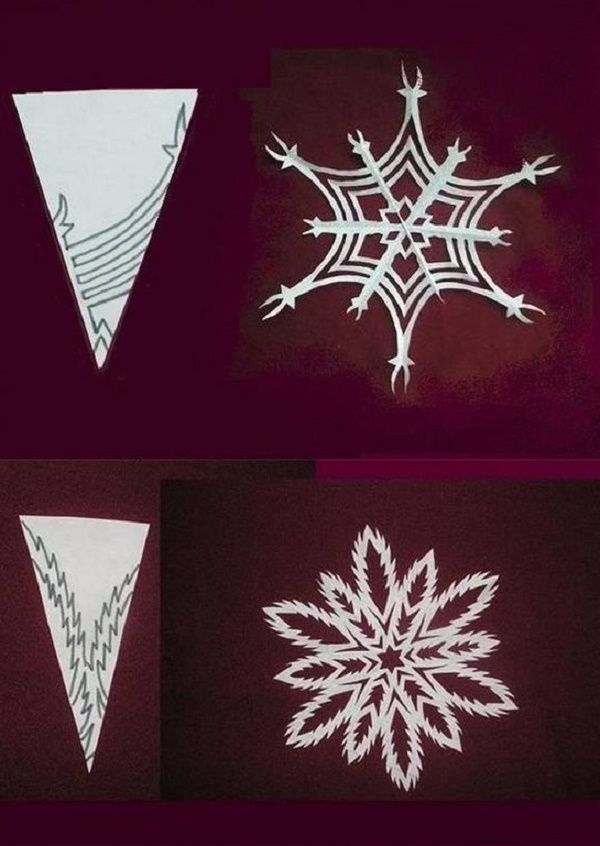 Beaux flocons de neige pour la nouvelle année 2017 avec leurs propres mains de papier - diagrammes et photos en plusieurs étapes. Cours de maître pour les enfants sur de grands flocons de neige en technique origami