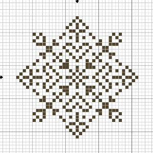 Broderie du nouvel an: flocons de neige